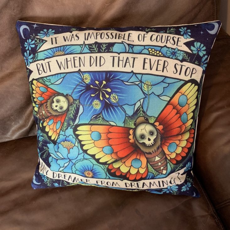 The Bookish Box Review March 2019 - Strange The Dreamer Pillowcase Top