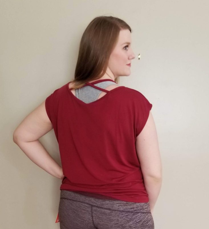 Wantable Fitness March 2019 red top back