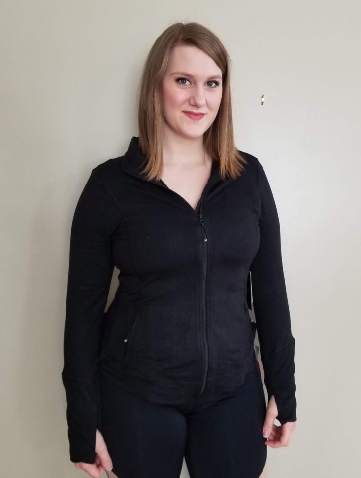Wantable Fitness March 2019 black jacket