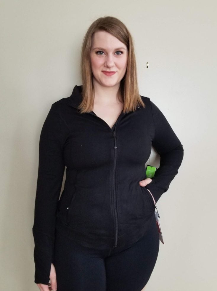 Wantable Fitness March 2019 black jacket 2