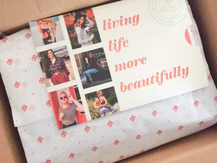 Wantable Fitness Edit Subscription Review February 2019 - Box inside Top