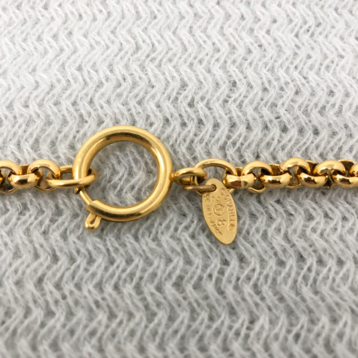 16 Switch Designer Jewelry Rental Subscription Review April 2019 - Chanel Vintage CC Cut Out Anchor Necklace