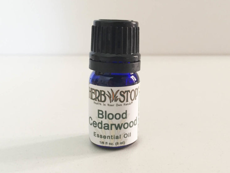 Aroma Box By Herb Stop Cedarwood Sampler March 2019 - Blood Front