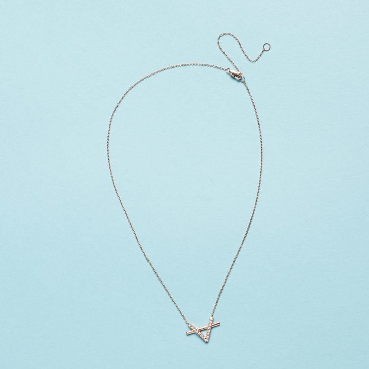 Aurate rose gold and diamond necklace