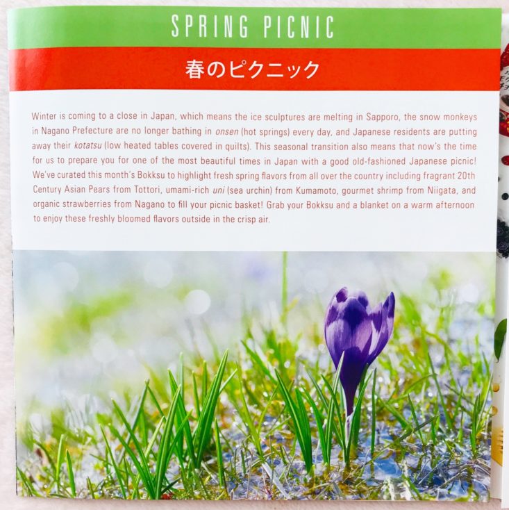 Bokksu March 2019 - Info Springpicnic
