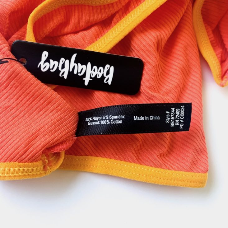 BootayBag “Mix It Up” Panty & Thong Review April 2019 - Ribbed Coral Panty 3 Top