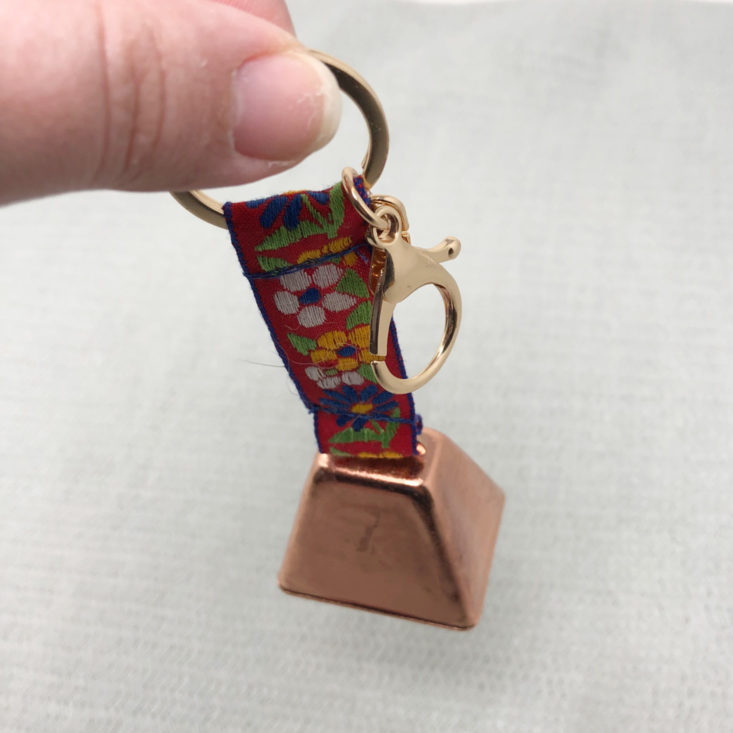 Coffee and a Classic Subscription Box Review March 2019 - Copper Plated Goat Bell Keychain 3 Top