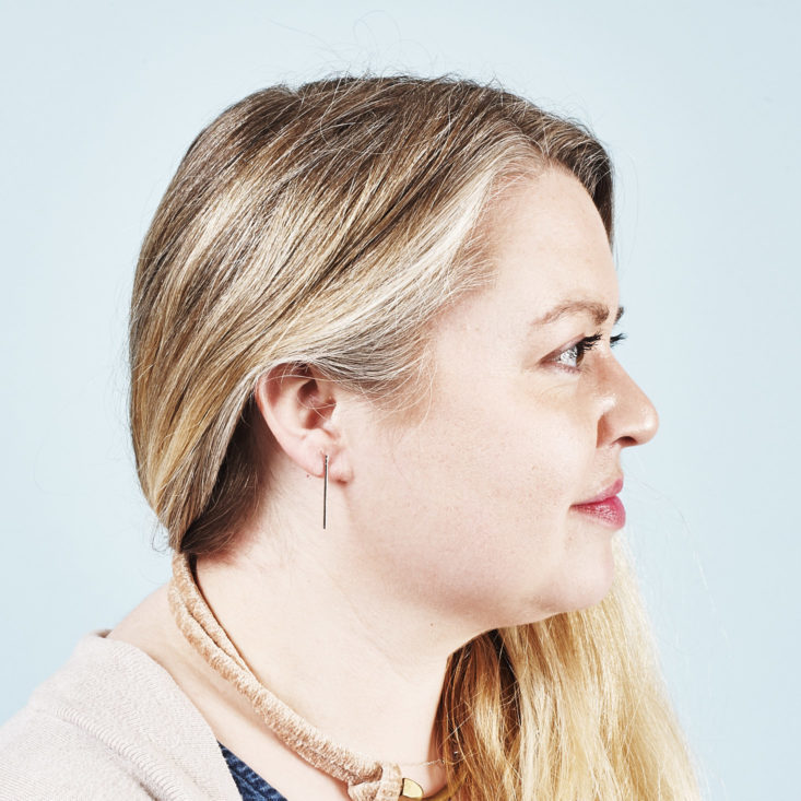 Ear Fleek Minimal April 2019 review earrings on megan