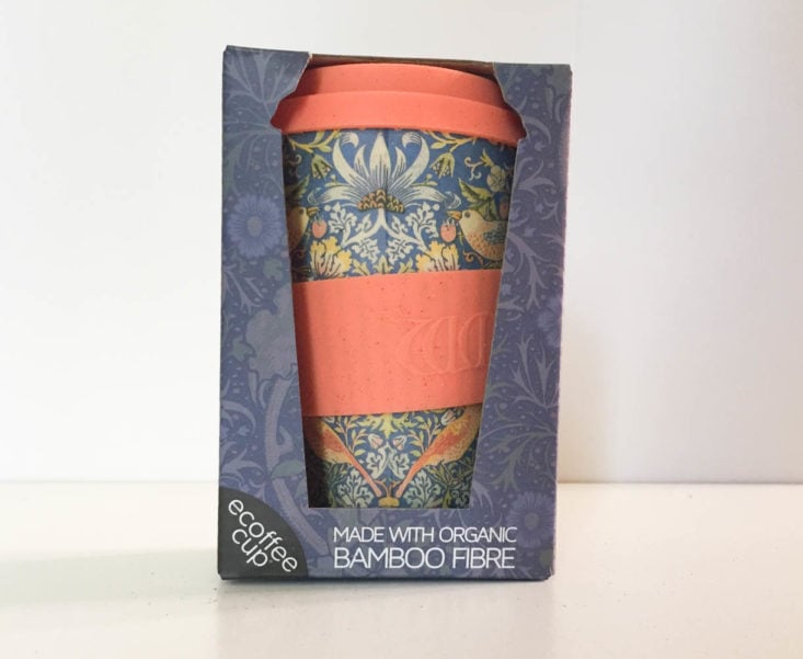 Earthlove Subscription Box Review Spring 2019 - Reusable William Morris Cup by eCoffee 1 Front