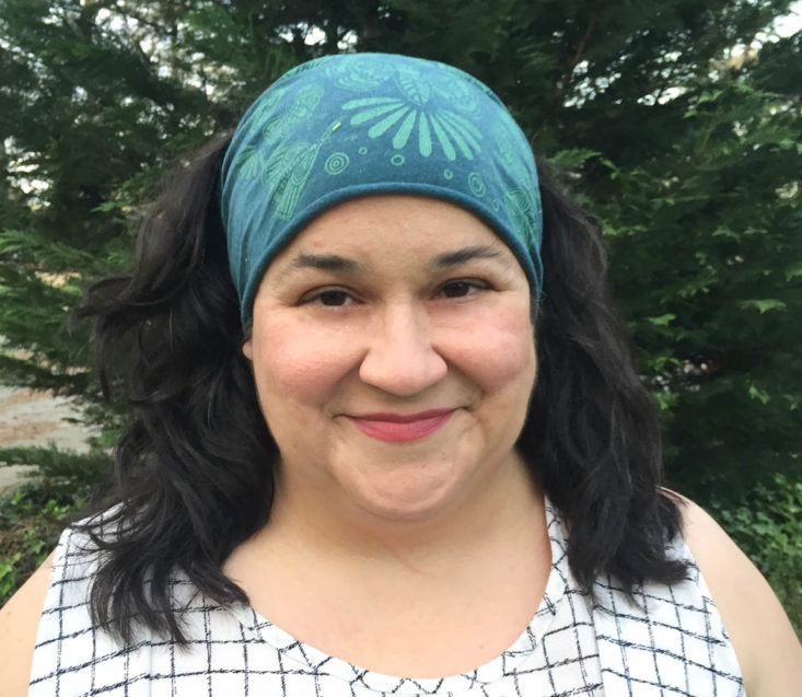 Earthlove Subscription Box Review Spring 2019 - Wings of Jade Boho Headband by Soul Flower 3 Weared Front