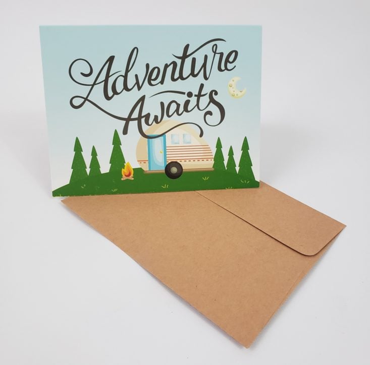 FLAIR And PAPER Subscription Box April 2019 - Adventure Awaits Greeting Card Front