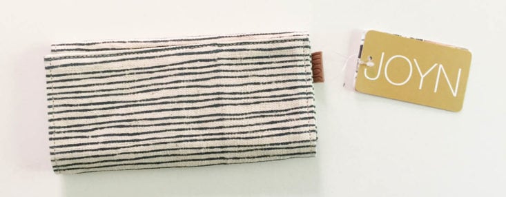 Fair Trade Friday Subscription Box Review April 2019 - Striped Cotton Print Wallet by Joyn, India 1 Top