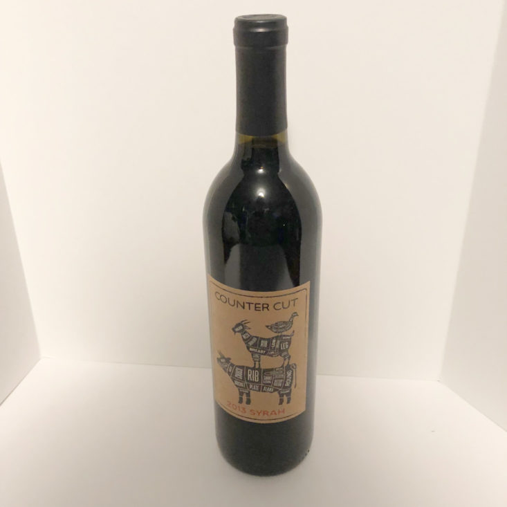 Firstleaf Wine Subscription March 2019 Review - 2013 Counter Cut Syrah Bottle Front