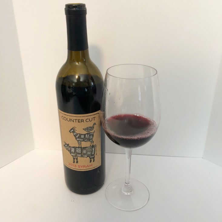 Firstleaf Wine Subscription March 2019 Review - 2013 Counter Cut Syrah In Glass Front