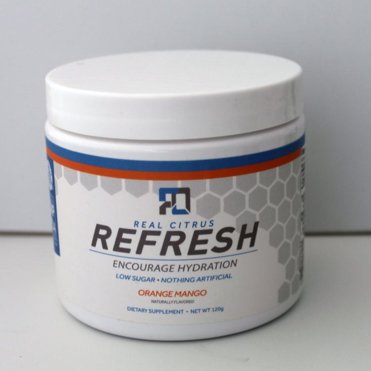 Fit Snack Box Review March 2019 - First Order Refresh in Orange Mango Container Front