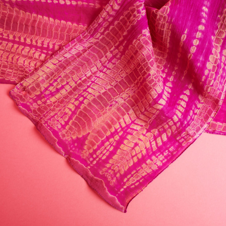 Goddess Provisions April 2019 scarf detail