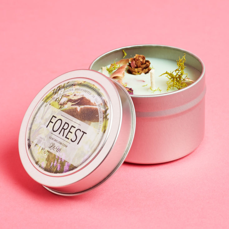 Goddess Provisions April 2019 forest candle