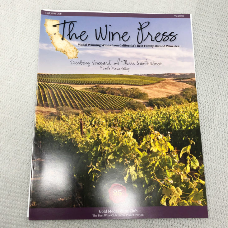 Gold Medal Wine Club April 2019 - The Wine Press Brochure Front