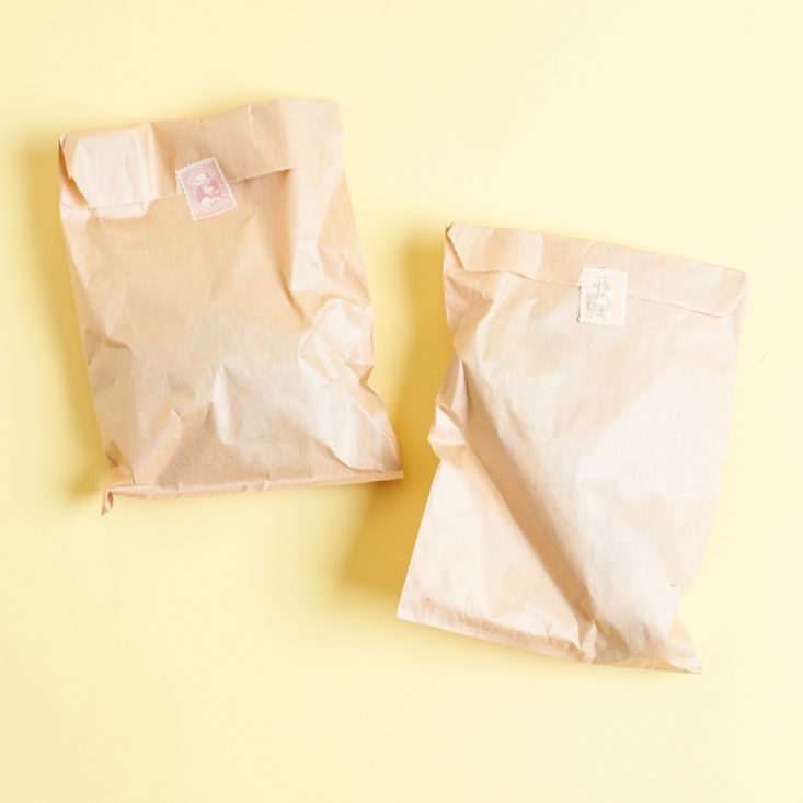 Heart and Honey Queen Bee Elysian Box April 2019 paper bags