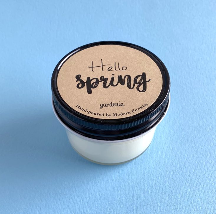Hope Box April 2019 - Soy Candle Top Front