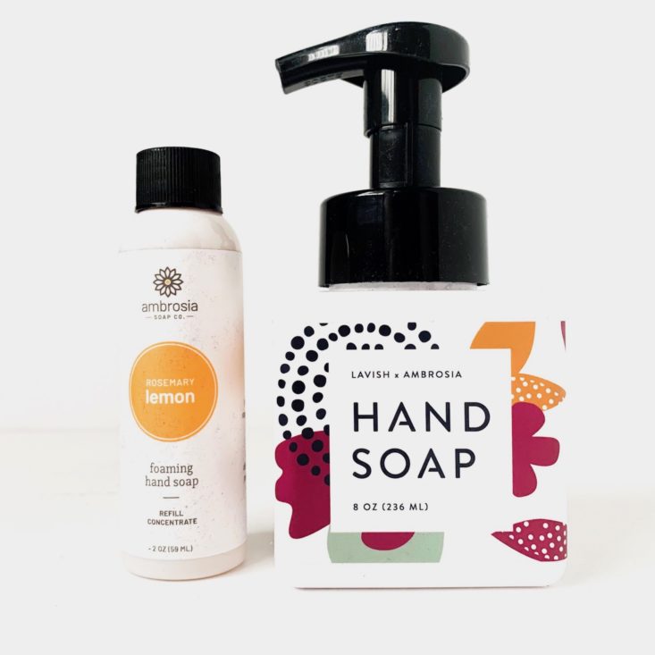 Lavish Bath Box March 2019 - Ambrosia Soap Co Lavish x Ambrosia Hand Soap Front