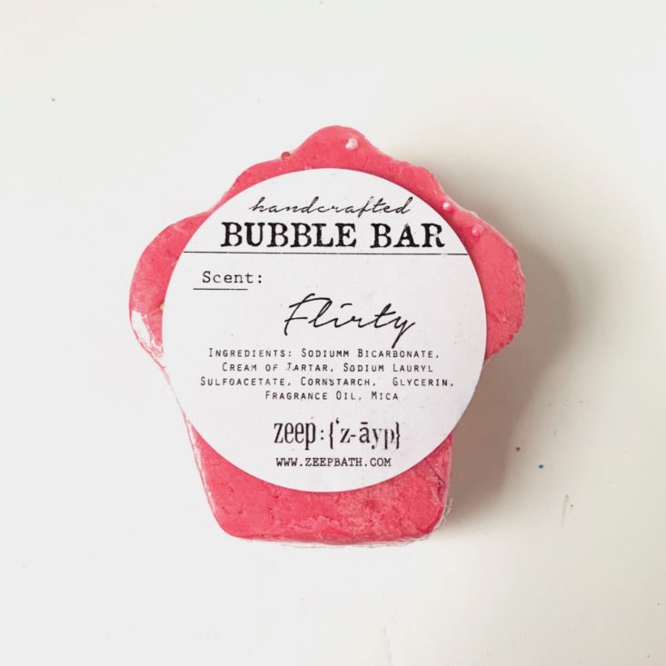 Lavish Bath Box March 2019 - Zeep Flirty Bubble Bar Top