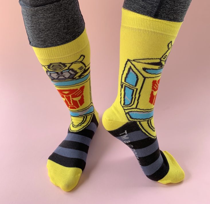 Loot Socks “Transformation” Review February 2019 - Pair 1e Top
