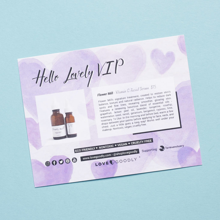 Love Goodly February March 2019 VIP product card