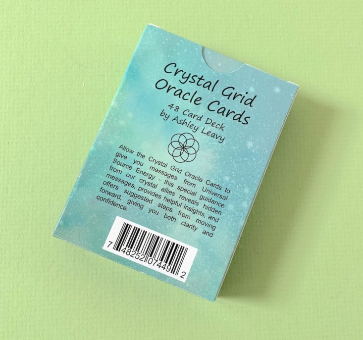 MoonBox April 2019 - Love and Light School Crystal Grid Cards Back