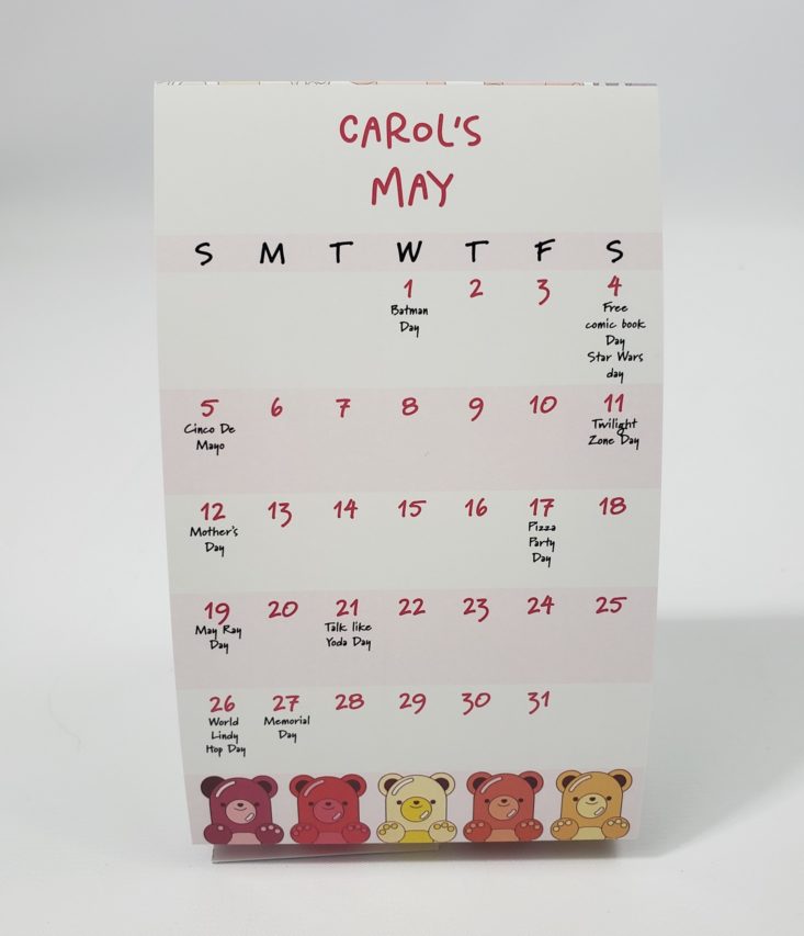 My-Paper-Box-April-2019 - Calendar Stand Top 2