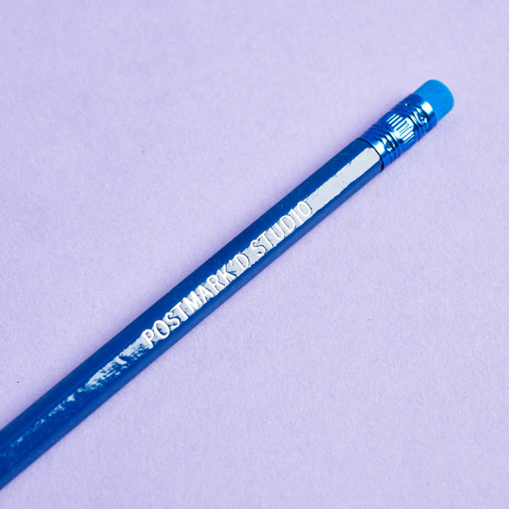 Postmarkd Studio April 2019 blue pencil detail