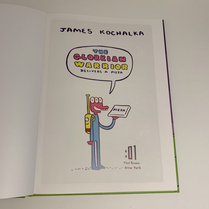 Prime Book Box Review March 2019 - The Glorkian Warrior Delivers a Pizza by James Kochalka Top 3