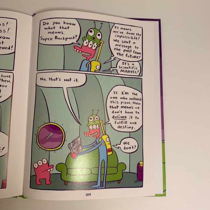 Prime Book Box Review March 2019 - The Glorkian Warrior Delivers a Pizza by James Kochalka Top 4