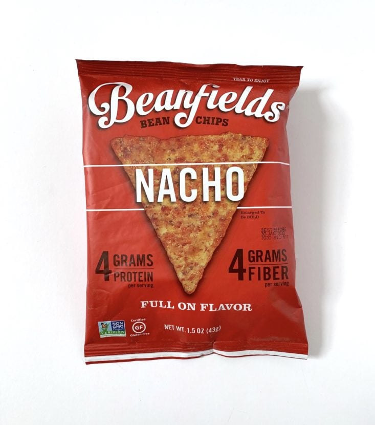 SnackSack Classic Review March 2019 - Beanfields Snacks Bean Chips PAcket Top