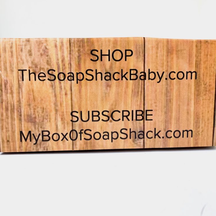 Soap Shack The Soap Club Review March 2019 - Box Closed Back