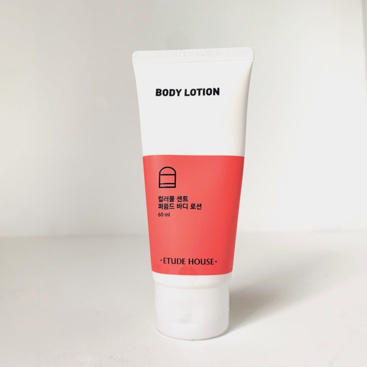 Sooni Mini Pouch April 2019 - Etude House Perfumed Body Lotion Front