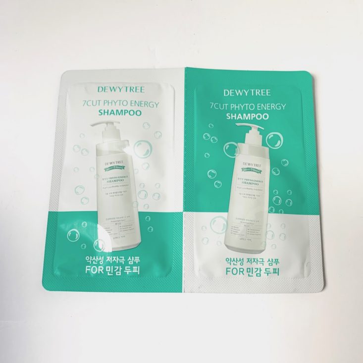 Sooni Pouch Review April 2019 - Dewytree 7 Cut Shampoo Top
