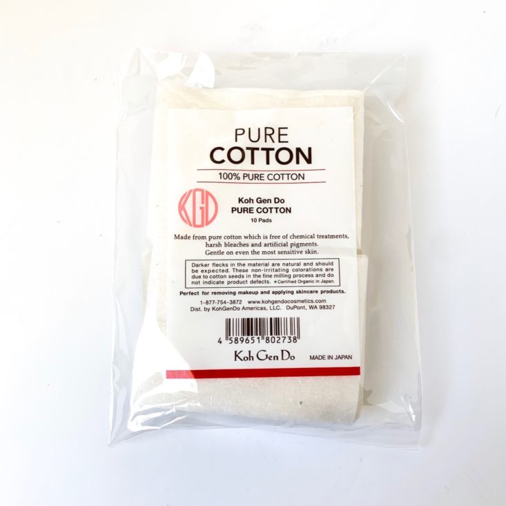 Spring Beauty Report April 2019 - Koh Gen Do Pure Cotton Pads Pauch Front