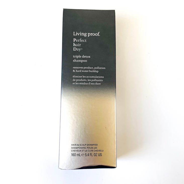 Spring Beauty Report April 2019 - Living Proof Perfect Hair Day Triple Detox Shampoo Box Front