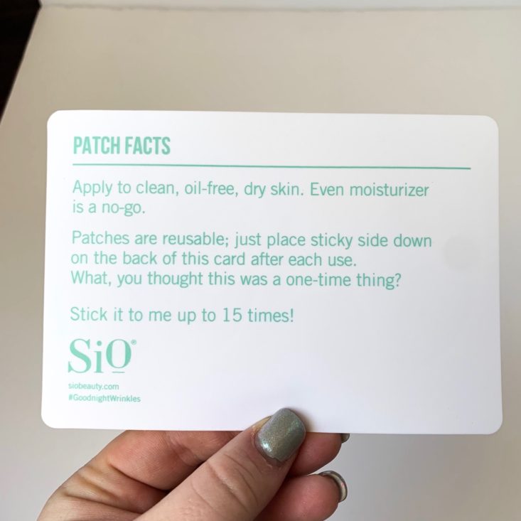Spring Beauty Report April 2019 - SiO Beauty SiO Eye & Smile Lift Card Front