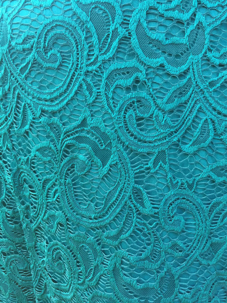Stitch Fix Plus Size Clothing Subscription Box Review April 2019 - Leeah Lace Knit Dress By Wisp Front 2
