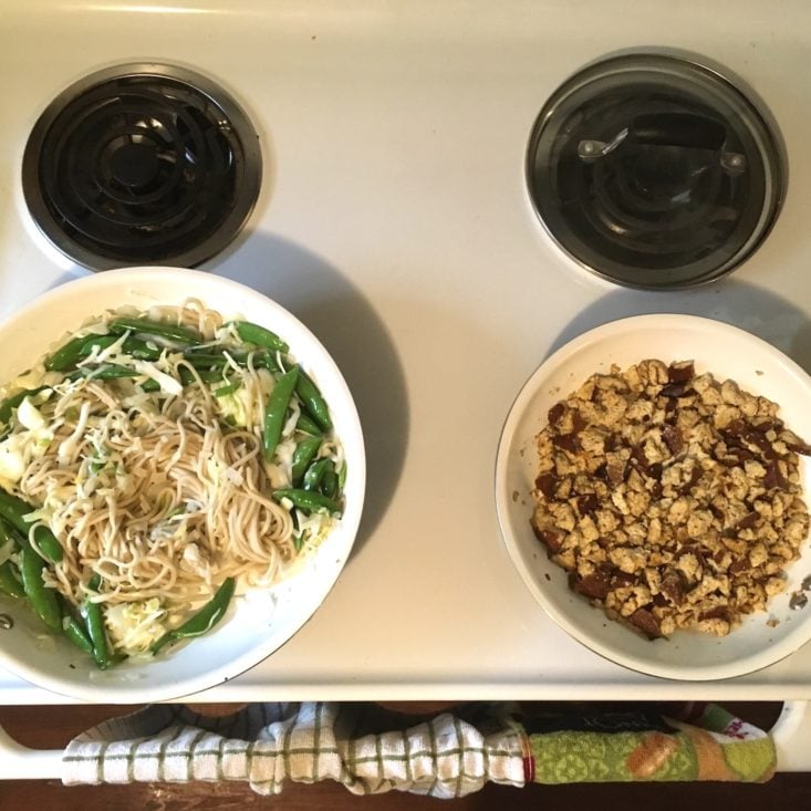 Sun Basket Subscription Box Review March 2019 - TOFU RAMEN TWO PANS