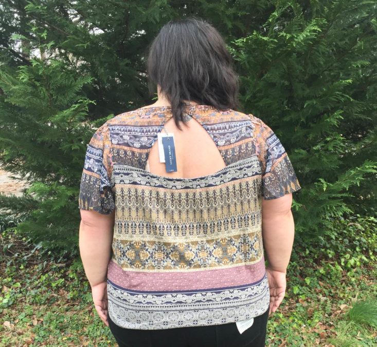 Wantable Style March 2019 - Printed Woven Mix Top Back