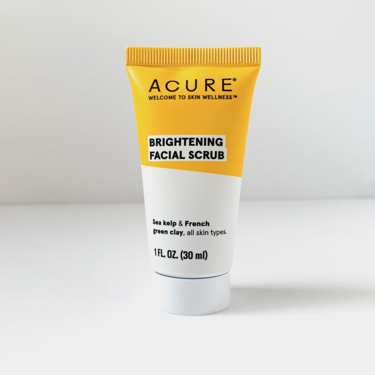 Whole Foods Self-Care Sunday 2019 - Acure Brightening Facial Scrub Front
