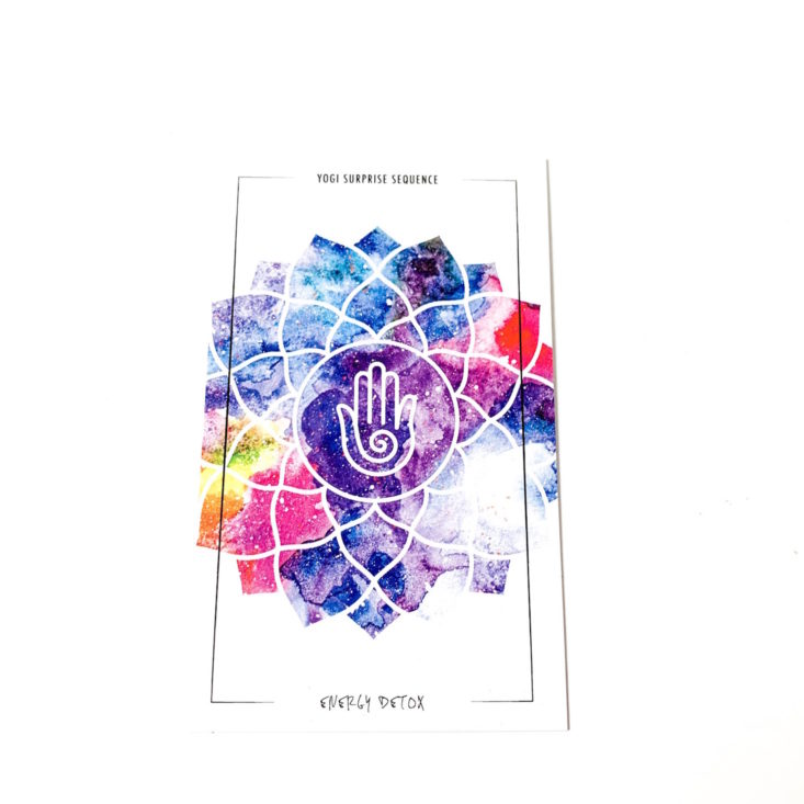 Yogi Surprise Review March 2019 - Yoga Sequence Card Front Top