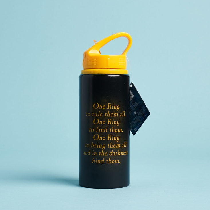 ZBox March 2019 water bottle back