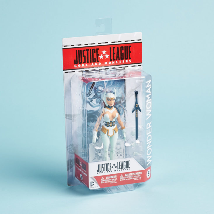 ZBox March 2019 wonder woman figuring in package