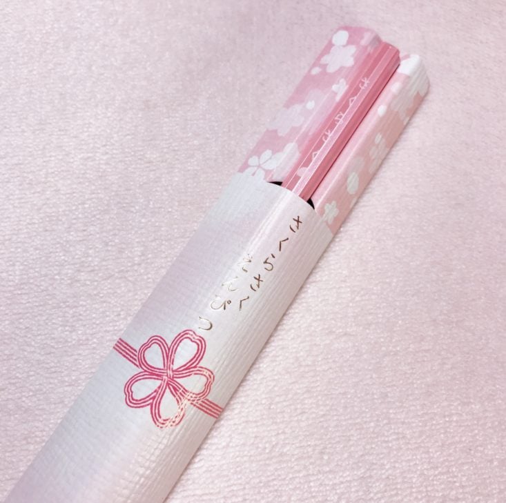 ZenPop Stationery Sakura Pack April 2019 - Sakurasaku Cherry Blossom Pencil Detail Front