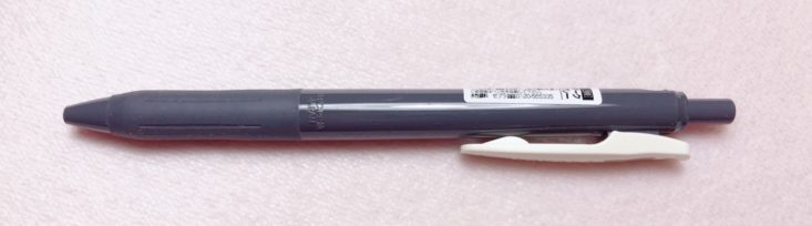ZenPop Stationery Sakura Pack April 2019 - Zebra Sarasa Push Clip Gel Pen 0.5 In Vintage Edition Blue-Gray Body Top