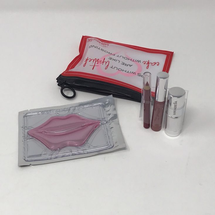 my fashion crate styling subscription review may 2019 mirabella lip products